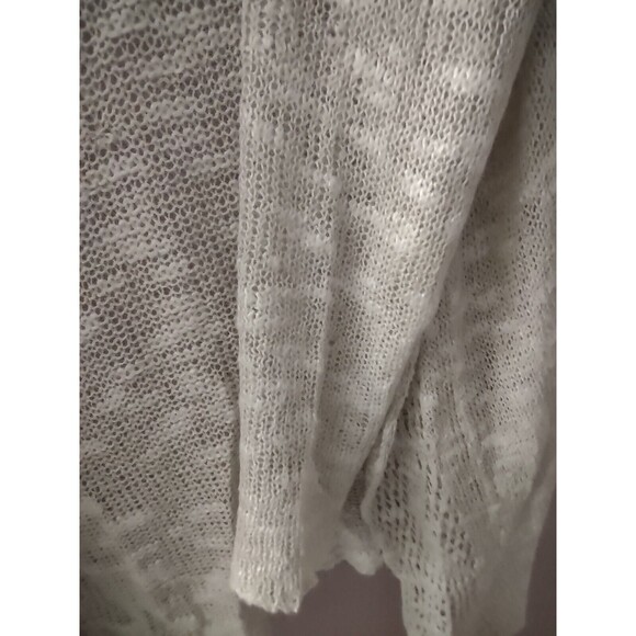 Eileen Fisher Cardigan Lacey Open Knit Lightweight Size PP Linen Blend - Picture 3 of 9